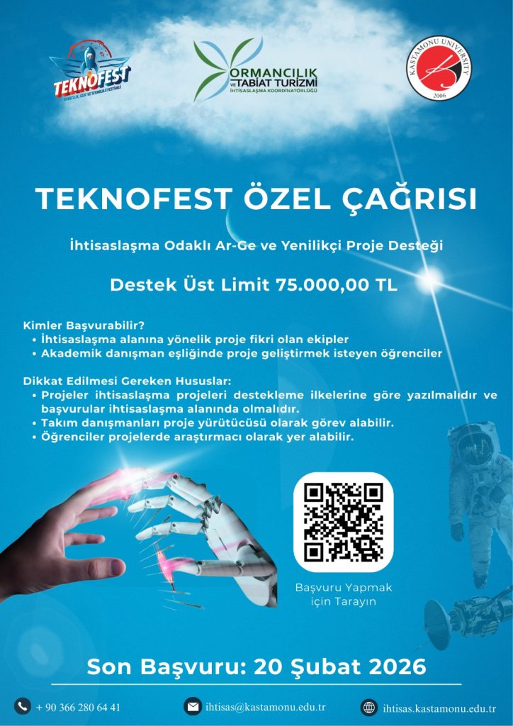 İhtisaslaşma Odaklı Ar-Ge ve Yenilikçi Proje Çağrısı